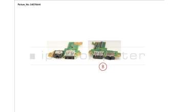 Fujitsu CP808409-XX SUBBOARD, AUDIO/USB QN