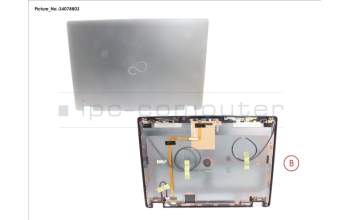 Fujitsu CP809735-XX LCD BACK COVER ASSY (W/ TOUCH W/ HELLO)