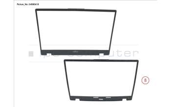 Fujitsu CP809910-XX LCD FRONT COVER EPRIV (W/O CAM)