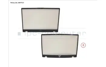 Fujitsu CP809998-XX LCD FRONT COVER (W/ HELLO CAM)