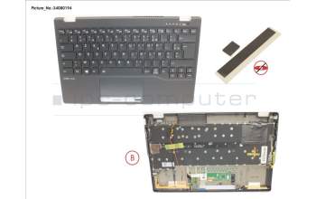 Fujitsu CP816695-XX UPPER ASSY INCL. KB FRANCE W/ 4G ANT.