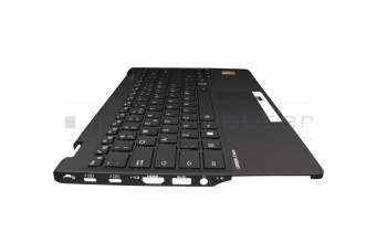 CP822314-01211121604 teclado incl. topcase original Fujitsu US (Inglés) negro/negro con retroiluminacion