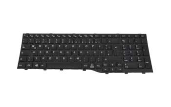 CP822335-XX teclado original Fujitsu DE (alemán) negro/negro
