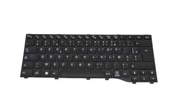 CP822357-01 teclado original Fujitsu FR (francés) negro/negro