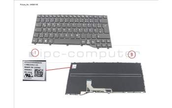 Fujitsu CP822452-XX KEYBOARD BLACK NORMAL GERMANY (NEW_FN)