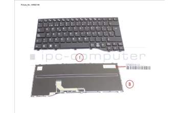 Fujitsu CP823610-XX KEYBOARD BLACK SPAIN