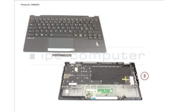 Fujitsu CP827028-XX UPPER ASSY INCL. KB SWISS W/ FP