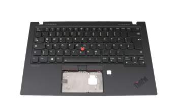 CS19BL-85D0 teclado incl. topcase original Lenovo DE (alemán) negro/negro con retroiluminacion y mouse stick WLAN