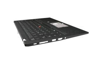 CS19BL-85D0 teclado incl. topcase original Lenovo DE (alemán) negro/negro con retroiluminacion y mouse stick WWAN