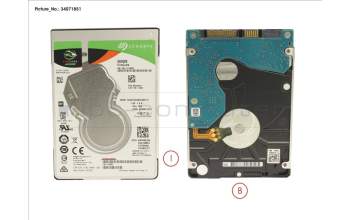 Fujitsu SSHD 500GB 2.5 8GB S3/SGT 4K-AF (7MM) para Fujitsu Esprimo D556/E94