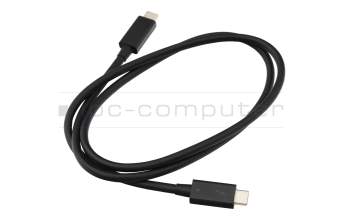 Cable de datos-/carga Thunderbolt negro 0,80m para LG Gram 17 Ultra (17Z95P)