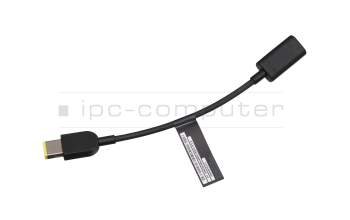 Cable de datos-/carga USB-C negro 0,18m para Lenovo ThinkPad X1 Carbon 3rd Gen (20BS/20BT)