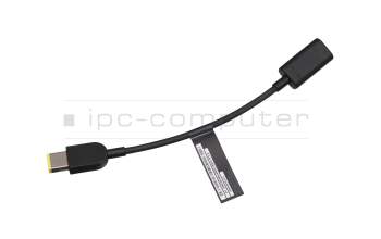 Cable de datos-/carga USB-C negro 0,18m para Lenovo ThinkPad X1 Nano Gen 2 (21E8/21E9)