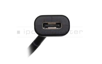 Cable de datos-/carga USB-C negro 0,18m para Lenovo ThinkPad X1 Nano Gen 2 (21E8/21E9)