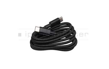 Cable de datos-/carga USB-C negro 1,00m para Asus ROG Phone (ZS600KL)