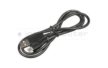 Cable de datos-/carga USB negro 0,80m para Acer Switch 10 E (SW3-016)