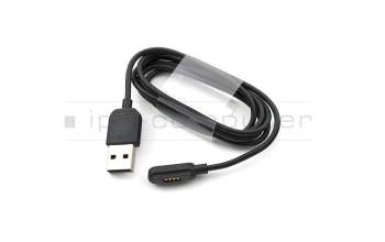 Cable de datos-/carga USB negro original 0,95m para Asus ZenWatch 2 (WI502Q)