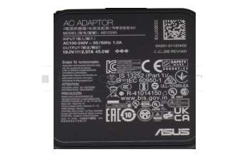 Cargador 45 vatios original para Asus VivoBook 15 D509DA