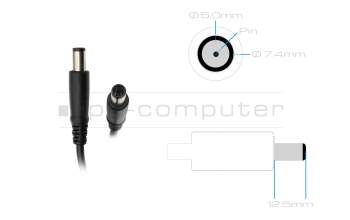 Cargador 65 vatios normal original para Dell Inspiron 14R (N4010)