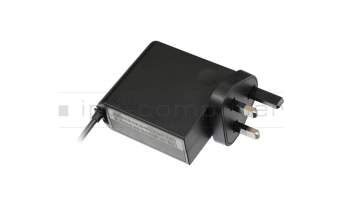 Cargador USB-C 45 vatios UK wallplug original para Lenovo IdeaPad 720s-13IKB (81A8)