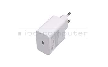 Cargador USB-C 65 vatios EU wallplug blanca original para Samsung Galaxy Book3 360 15 (NP750QFG)
