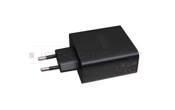 Cargador USB-C 65 vatios EU wallplug pequeño incl. USB-C to USB-C Cable original cable incluido para Asus ROG Phone 6 (AI2201)