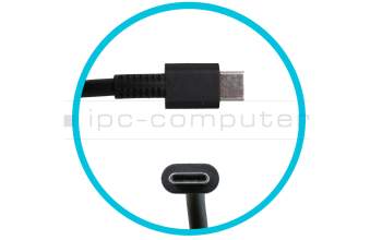 Cargador USB-C 65 vatios normal original para HP Chromebook x360 14c-cc0000