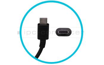Cargador USB-C 65 vatios pequeño original para Acer TravelMate (TMP614-53-TCO)