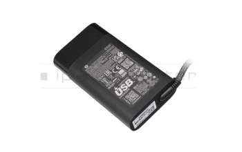 Cargador USB-C 65 vatios redondeado original para HP Chromebook 14b-na0000