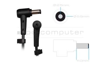 Clevo W84x cargador 65 vatios redondeado