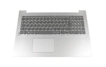 DG521NBX0001K210 teclado incl. topcase original Lenovo DE (alemán) gris/plateado