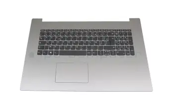DG721-HDD-FFC teclado incl. topcase original Lenovo FR (francés) gris/plateado con retroiluminacion (Platinum Grey)