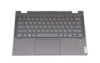 DQ6615G4200 teclado incl. topcase original Lenovo UAE (árabe) gris/canaso con retroiluminacion