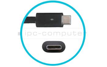 Dell Latitude 13 2in1 (7390) original cargador USB-C 100 vatios redondeado Plus