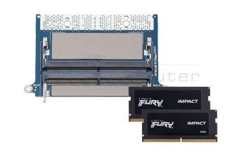Dell Precision 16 (7680) memoria 32GB DDR5-RAM CAMM (Dell) (PC5-5600) CAMM Adapter Kit Kingston 5600Mhz 32GB