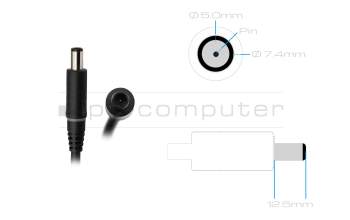Dell Precision 17 (7740) original cargador 280 vatios delgado