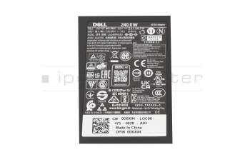 Dell Precision M4600 original cargador 240,0 vatios delgado