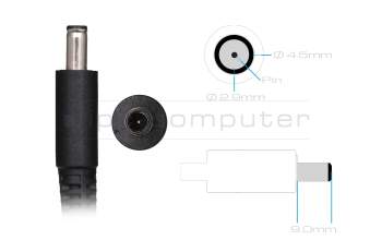 Dell XPS 13 (9343) original cargador 90 vatios