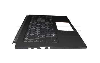 E2MJ6S30114A89211 teclado incl. topcase original MSI DE (alemán) negro/negro con retroiluminacion