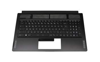 E2P-7M11111-TA2-1 teclado incl. topcase original MSI DE (alemán) negro/negro con retroiluminacion