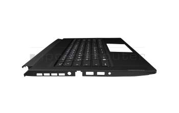 E2P-7M11111-TA2-1 teclado incl. topcase original MSI DE (alemán) negro/negro con retroiluminacion