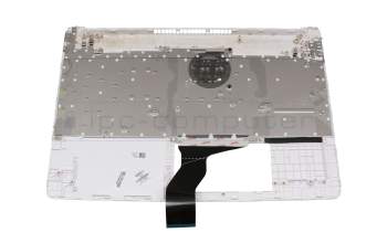 EA0P500603A teclado incl. topcase original HP DE (alemán) blanco/blanco con retroiluminacion
