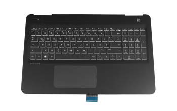 EAG3500216R teclado incl. topcase original HP DE (alemán) negro/negro