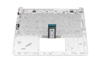 EAG72003020 teclado incl. topcase original HP DE (alemán) blanco/blanco