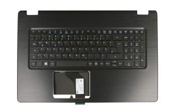 EAZYI003010 teclado incl. topcase original Acer DE (alemán) negro/negro con retroiluminacion