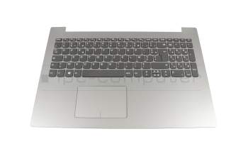EC13R000100 teclado incl. topcase original Lenovo FR (francés) gris/plateado con retroiluminacion