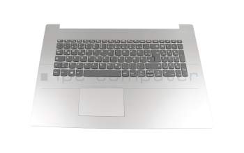 EC143000100 teclado incl. topcase original Lenovo DE (alemán) gris/plateado