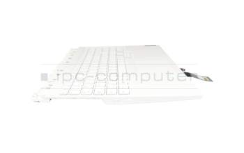 EL2DH000H00 teclado incl. topcase original Lenovo DE (alemán) blanco/blanco con retroiluminacion