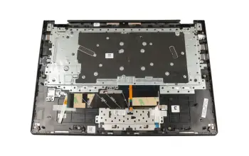 ET173000100 teclado incl. topcase original Lenovo DE (alemán) gris/canaso con retroiluminacion