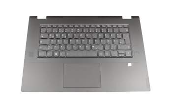 ET2G9000200 teclado incl. topcase original Lenovo DE (alemán) gris/canaso con retroiluminacion